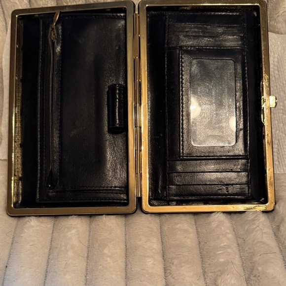 Black Leather Clutch - Picture 7 of 8